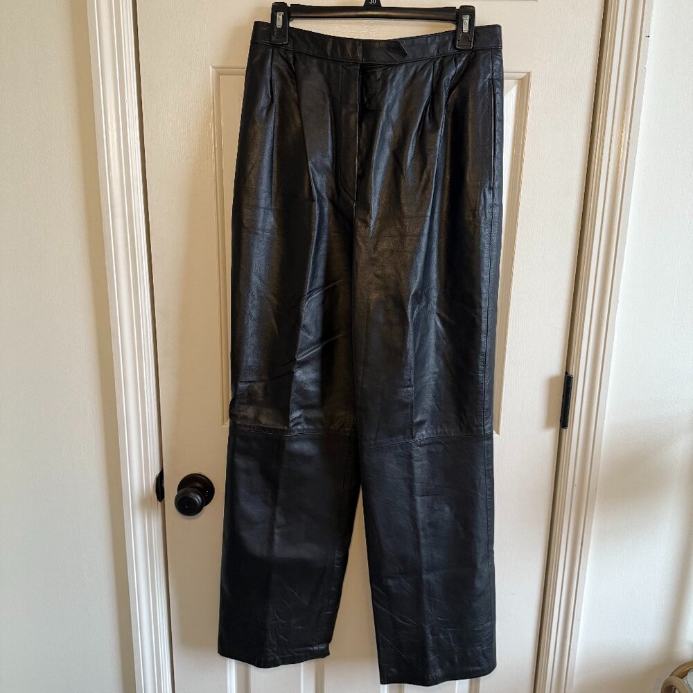 West Bay Saks Fifth Avenue Genuine Leather Pants